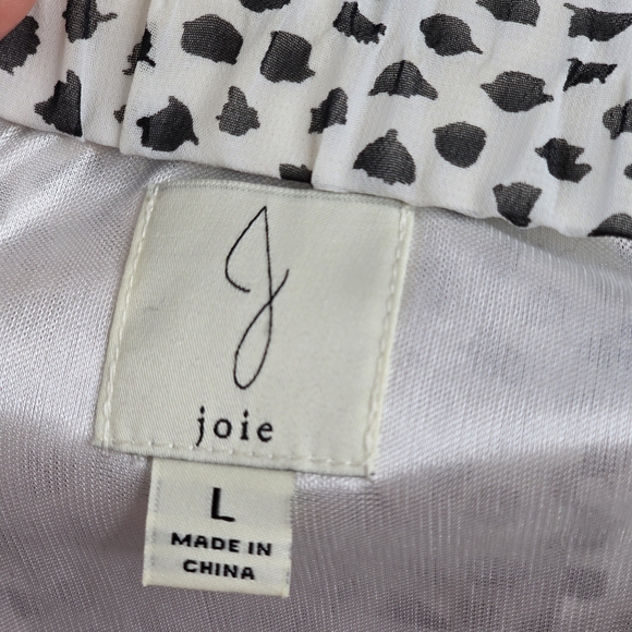 Joie Black and White Wrap Maxi Skirt with Tie Front - Picture 3 of 5